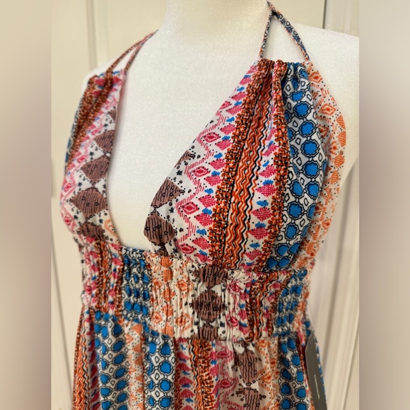 ‼️SOLD‼️ NWT Lulu’s Boho Plunge Maxi Dress Size S - Picture 4 of 11